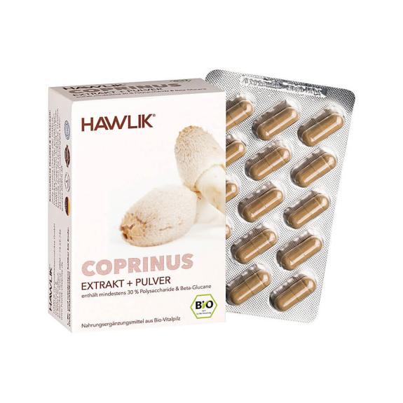 Coprinus Extrakt + Pulver, 60 Kapseln