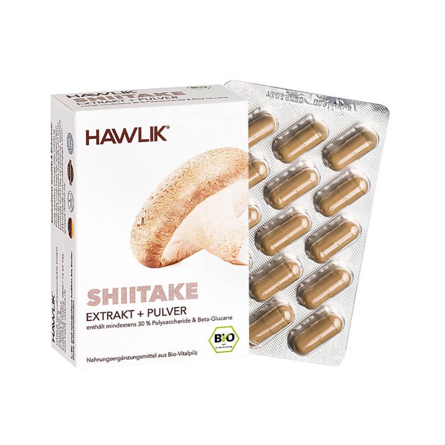 Shiitake Extrakt + Pulver, 60 Kapseln